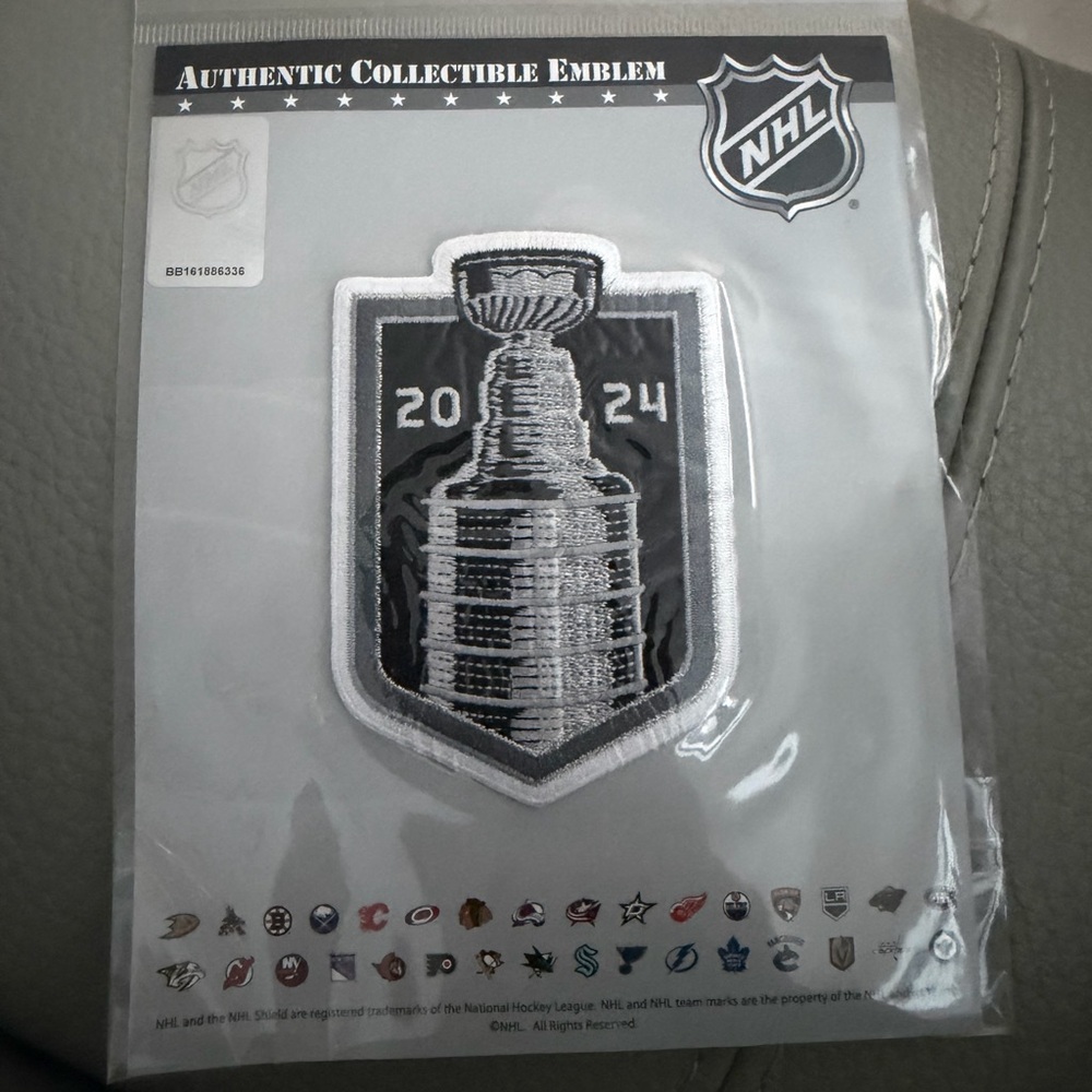NHL 2024 Stanley cup patch